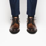 Calzoleria Toscana 2720 Crocodile & Calf Shoes Brown