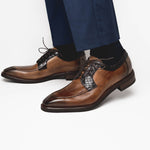 Calzoleria Toscana 2720 Crocodile & Calf Shoes Brown
