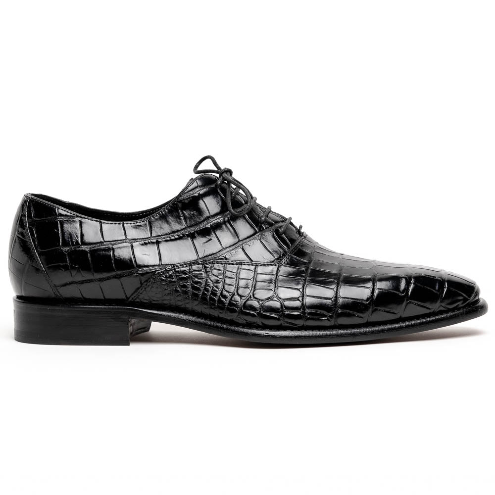 Calzoleria Toscana David 6153 Nile Crocodile Shoes Black