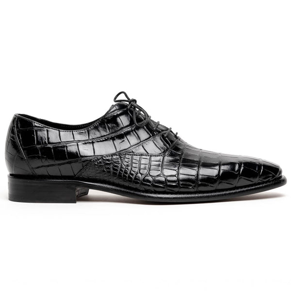 Calzoleria Toscana David 6153 Nile Crocodile Shoes Black
