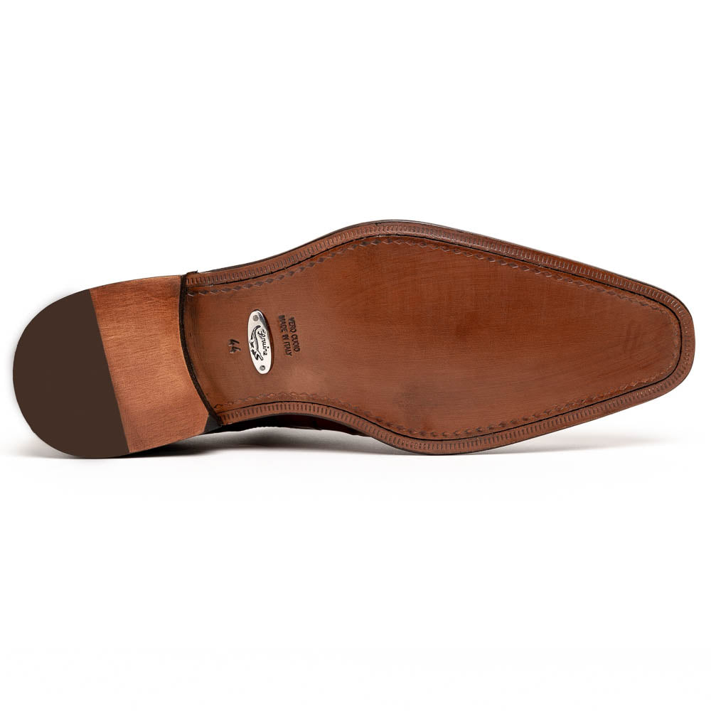 Calzoleria Toscana David 6153 Nile Crocodile Shoes Cognac