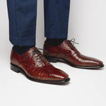 Calzoleria Toscana David 6153 Nile Crocodile Shoes Cognac