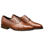 Calzoleria Toscana H777 Ostrich Oxfords Cognac