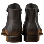 Calzoleria Toscana Q337 Onice Zipper Boots Stone