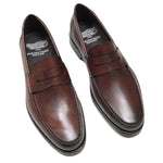 Calzoleria Toscana Santor Penny Loafers Burgundy