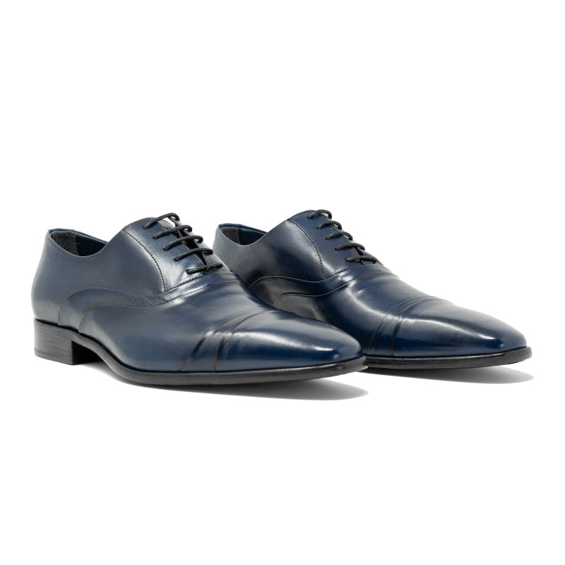 Calzoleria Toscana Z211 Cap Toe Oxfords Navy