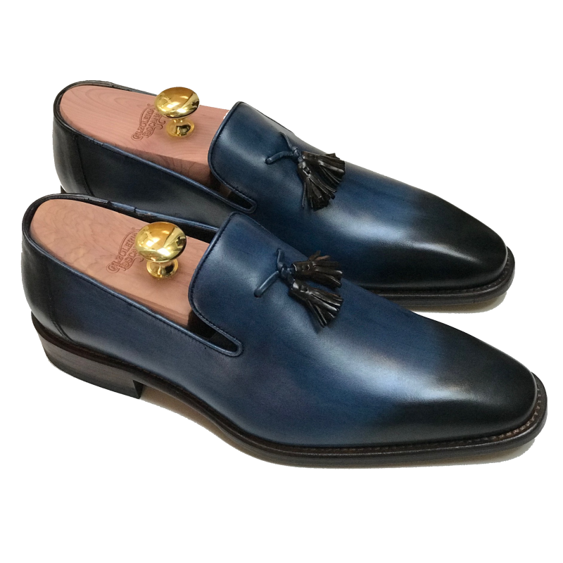 Calzoleria Toscana Z993 Tassel Loafers Ocean Blue