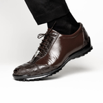 Los Altos Ostrich Sneakers Brown
