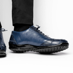 Los Altos Ostrich Sneakers Navy Blue