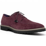 Zelli Campo Suede Goatskin Lace-up Shoes Bordeaux (26-220-BDX)