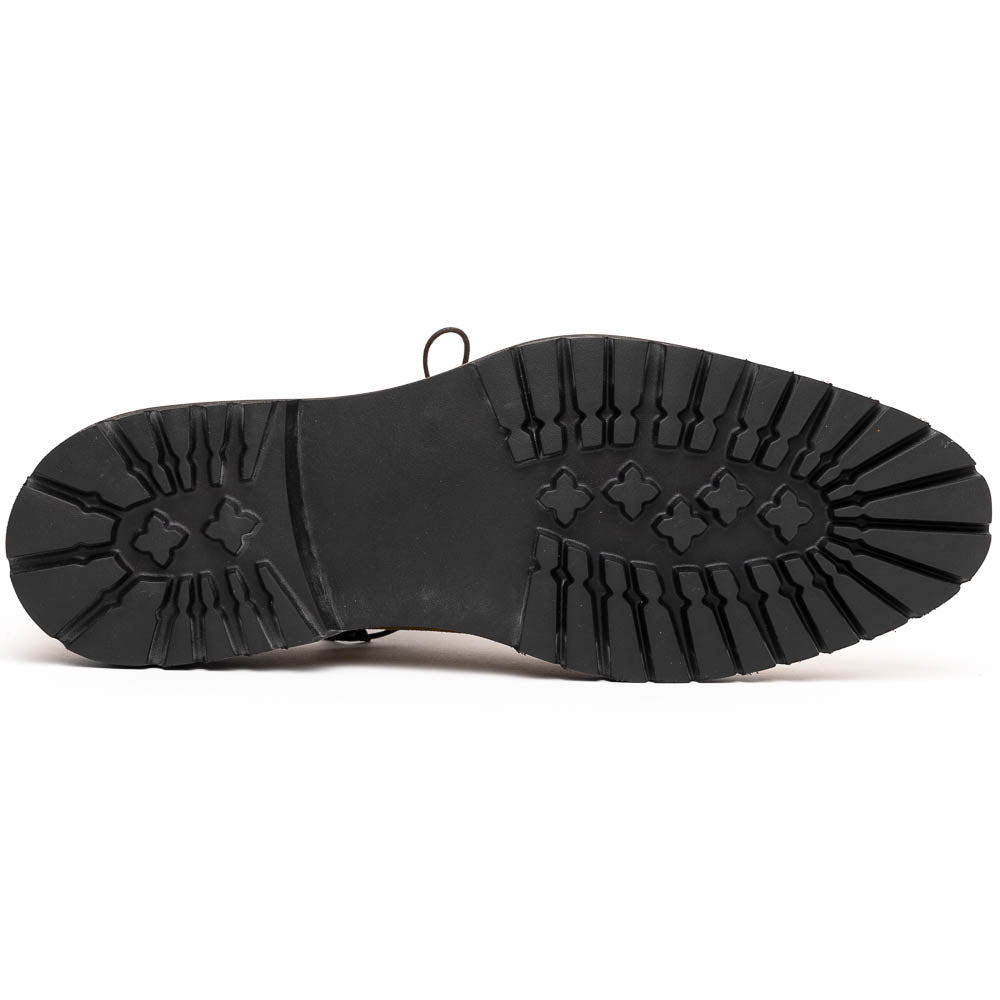 Zelli Campo Suede Goatskin Lace-up Shoes Tobacco (26-220-TAB)