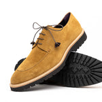 Zelli Campo Suede Goatskin Lace-up Shoes Tobacco (26-220-TAB)