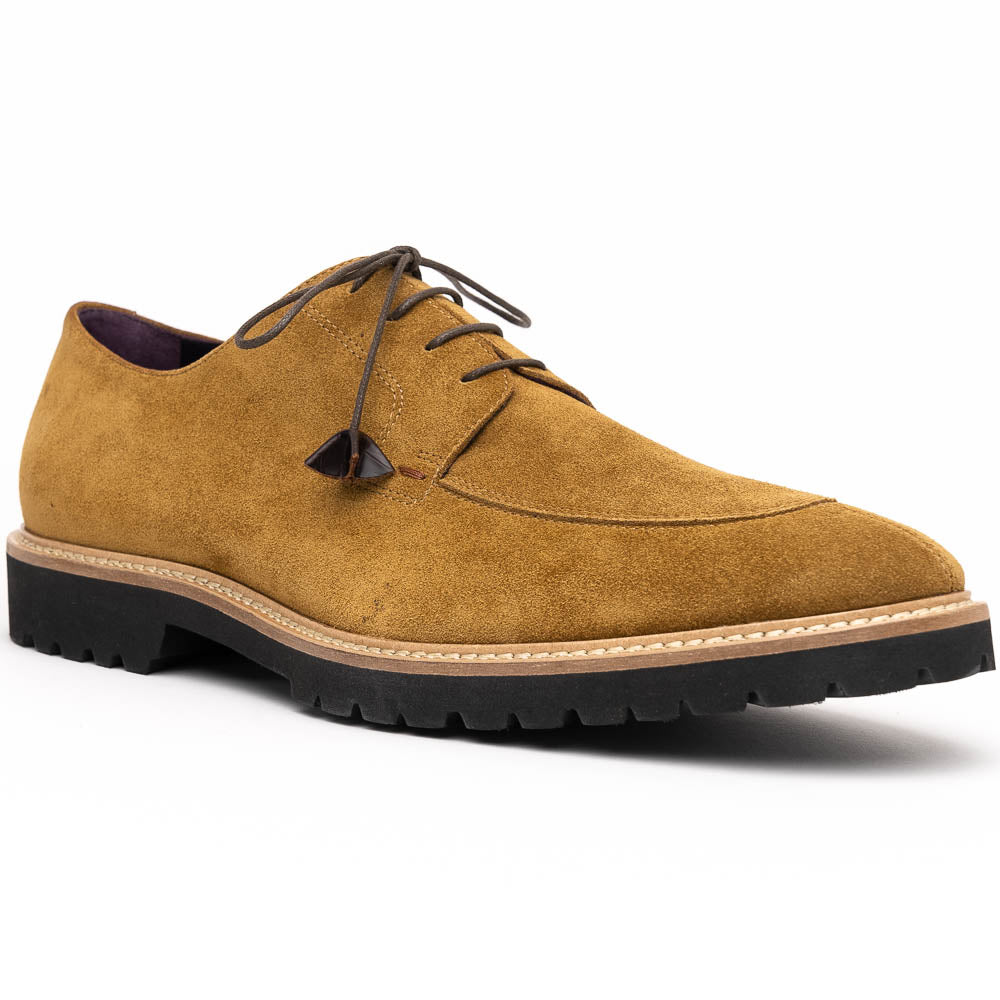 Zelli Campo Suede Goatskin Lace-up Shoes Tobacco (26-220-TAB)