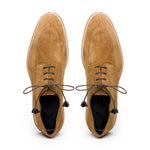 Zelli Campo Suede Goatskin Lace-up Shoes Tobacco (26-220-TAB)