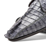 Marco Di Milano Cancun Caiman Crocodile Derby Grey
