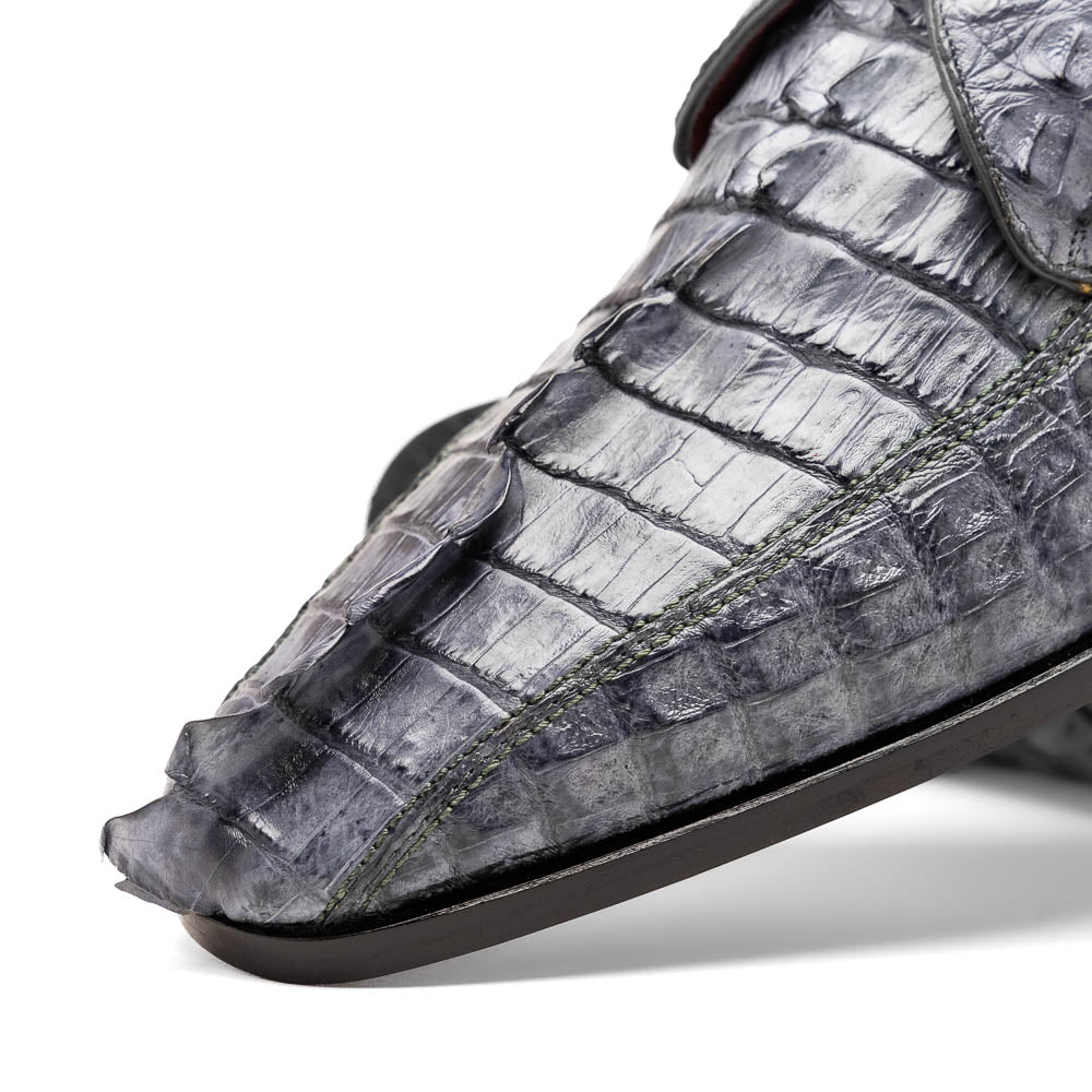 Marco Di Milano Cancun Caiman Crocodile Derby Grey