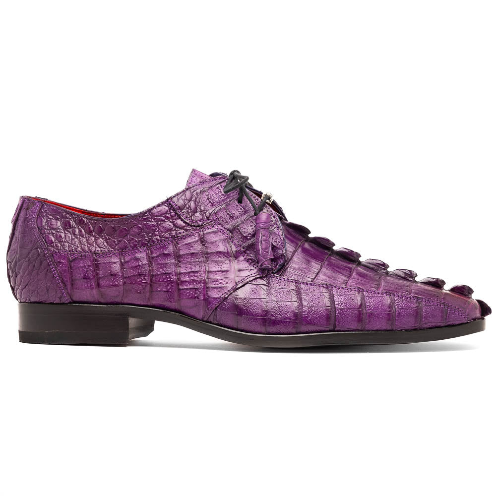 Marco Di Milano Cancun Caiman Crocodile Derby Purple