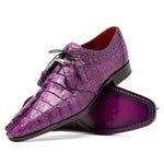 Marco Di Milano Cancun Caiman Crocodile Derby Purple