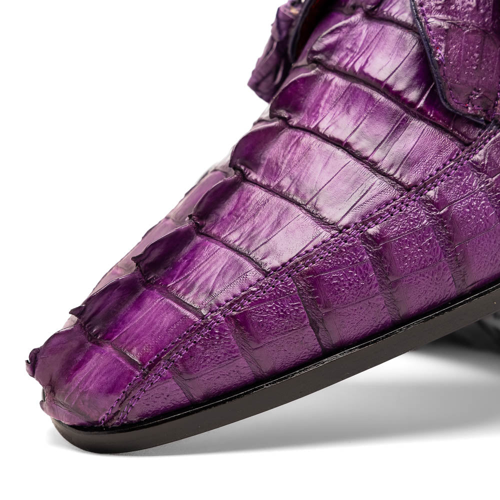 Marco Di Milano Cancun Caiman Crocodile Derby Purple