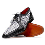 Marco Di Milano Caribe Caiman Crocodile Derby Newspaper / Black