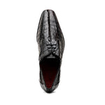 Marco Di Milano Cancun Caiman Crocodile Derby Black