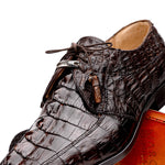Marco Di Milano Cancun Caiman Crocodile Derby Brown
