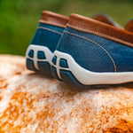 Alan Payne Cannes Penny Loafers Denim/Tan