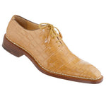 Caporicci 1400 Norwegian Stitch Alligator Oxfords Tan