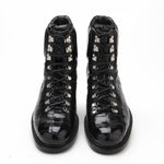 Caporicci 570 Genuine Alligator Lace Up Boots Black