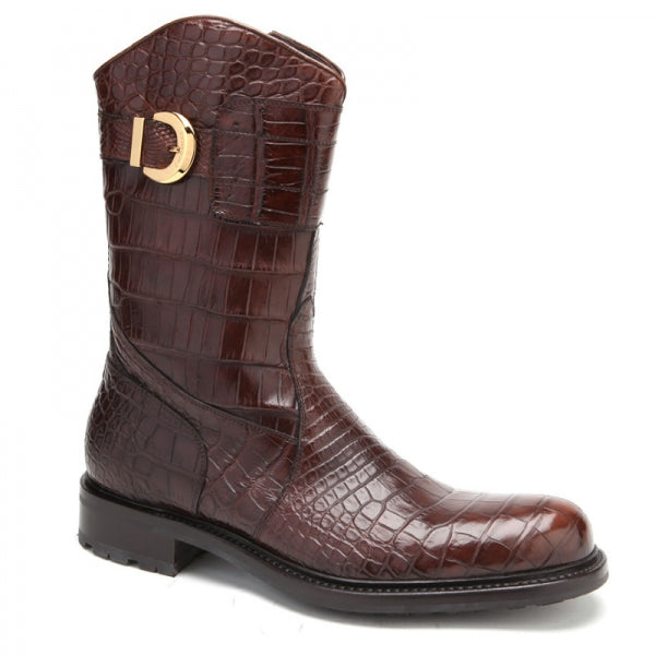 Caporicci Alligator Boots Gold