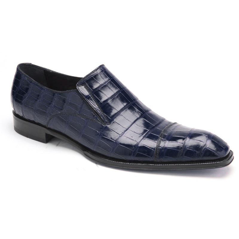 Caporicci 943 Alligator Loafers Blue