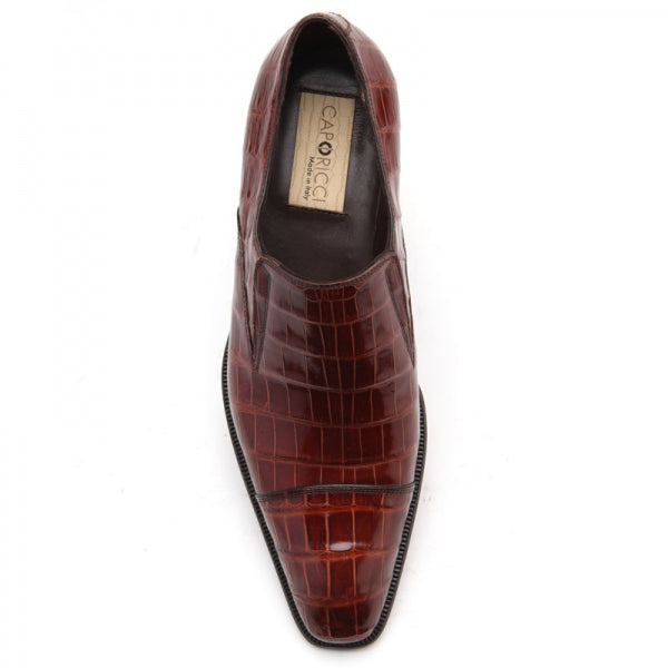 Caporicci 943 Alligator Loafers Gold