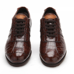 Caporicci All-Over Alligator Sneakers Brown