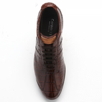 Caporicci All-Over Alligator Sneakers Brown