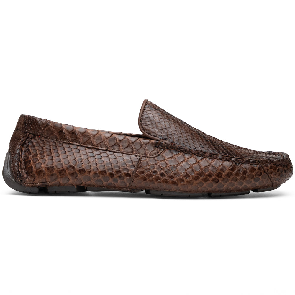 Marco Di Milano Capri Python Driving Shoes Brown