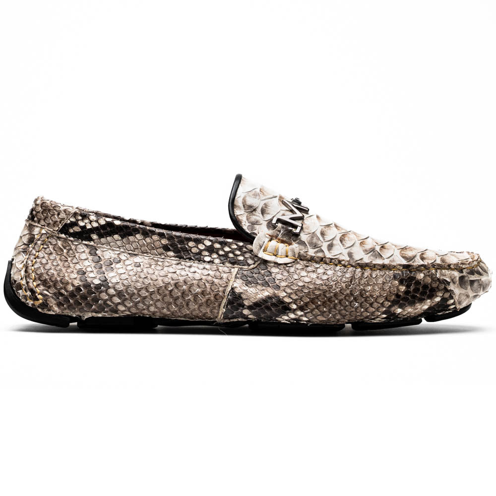 Marco Di Milano Capri Python Driving Shoes Natural