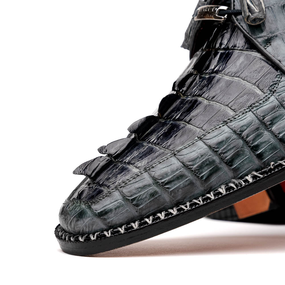 Marco Di Milano Caribe Caiman Crocodile Derby Dark Grey