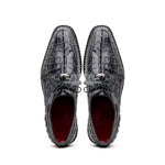 Marco Di Milano Caribe Caiman Crocodile Derby Dark Grey