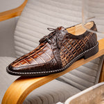 Marco Di Milano Caribe Caiman Crocodile Derby Orix / Brown