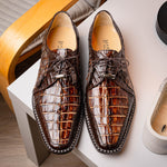 Marco Di Milano Caribe Caiman Crocodile Derby Orix / Brown
