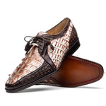 Marco Di Milano Caribe Caiman Crocodile Derby Rustic White / Brown