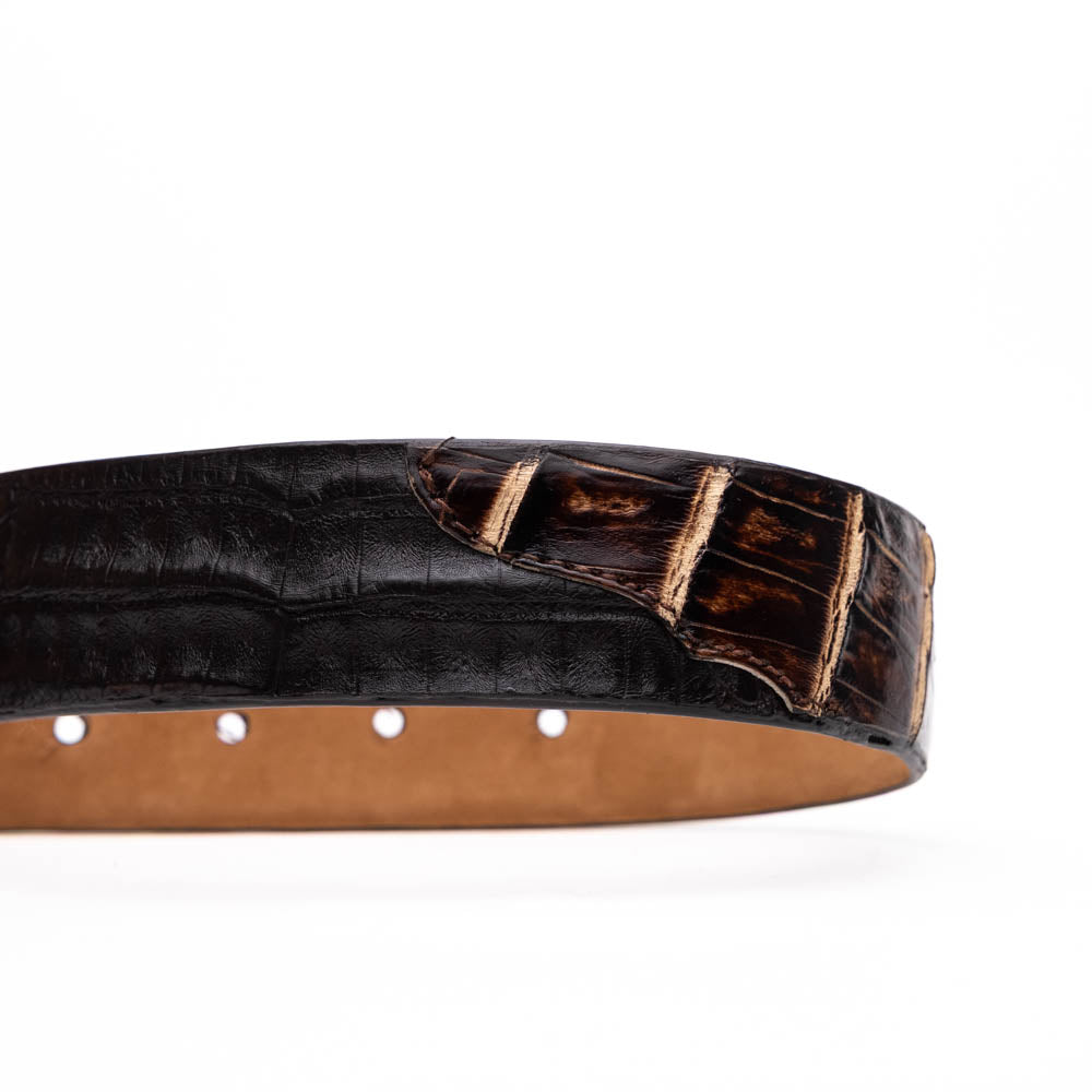 Marco Di Milano Caribe Caiman Crocodile Belt Orix / Brown