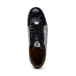 Marco Di Milano Cairo Alligator Sneakers Black / Newspaper