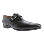 Carlos Santos 7991 Paz Monk Strap Wingtip Shoes Black