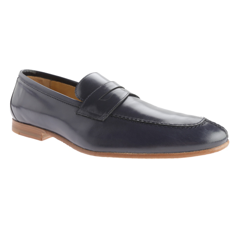 Carlos Santos 8387B Acacia Penny Loafers Black