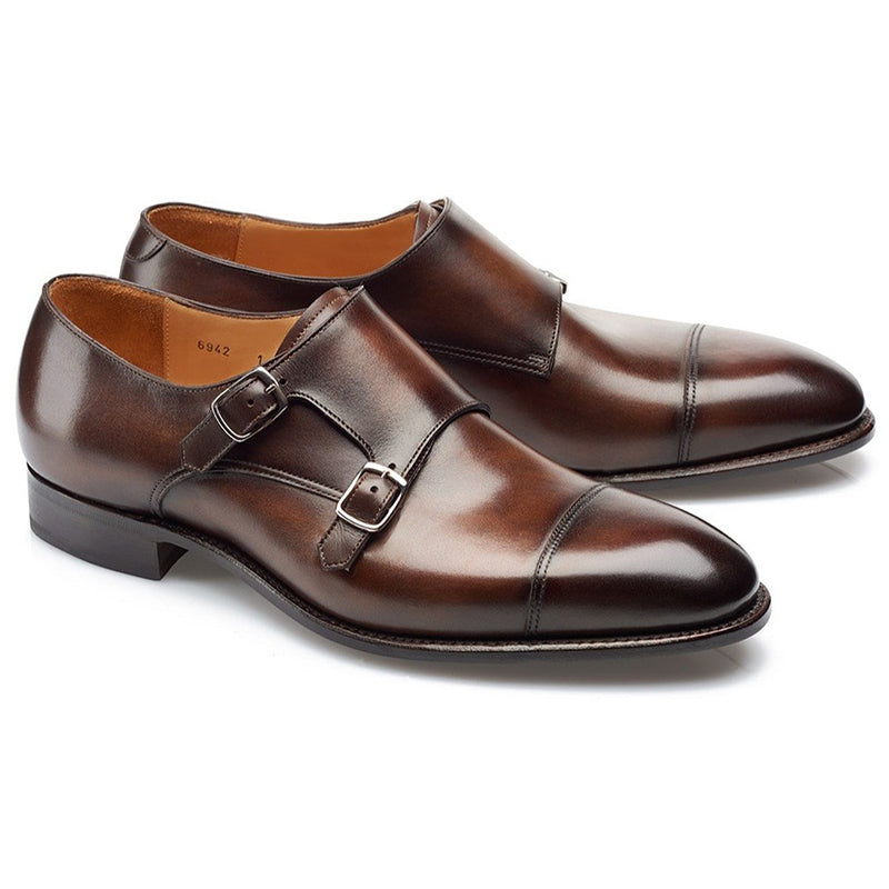 Carlos Santos Andrew 6942 Double Monk Strap Shoes Coimbra