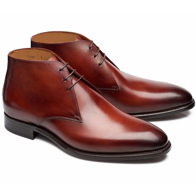 Carlos Santos Charlie 7991 Chukka Boots Wine Shadow