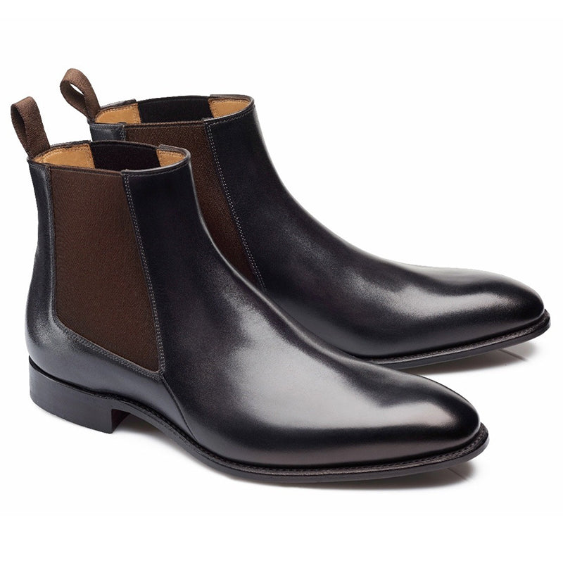 Carlos Santos Daniel 7902 Chelsea Boots Noir Shadow