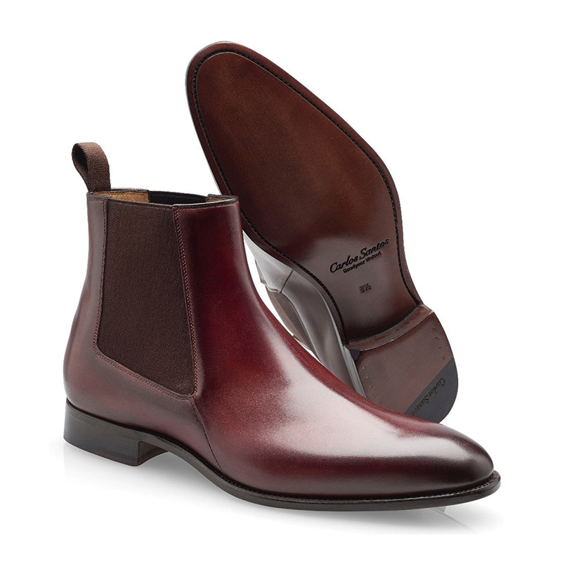 Carlos Santos Daniel 7902 Chelsea Boots Wine Shadow