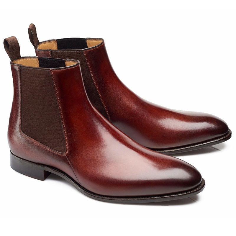 Carlos Santos Daniel 7902 Chelsea Boots Wine Shadow